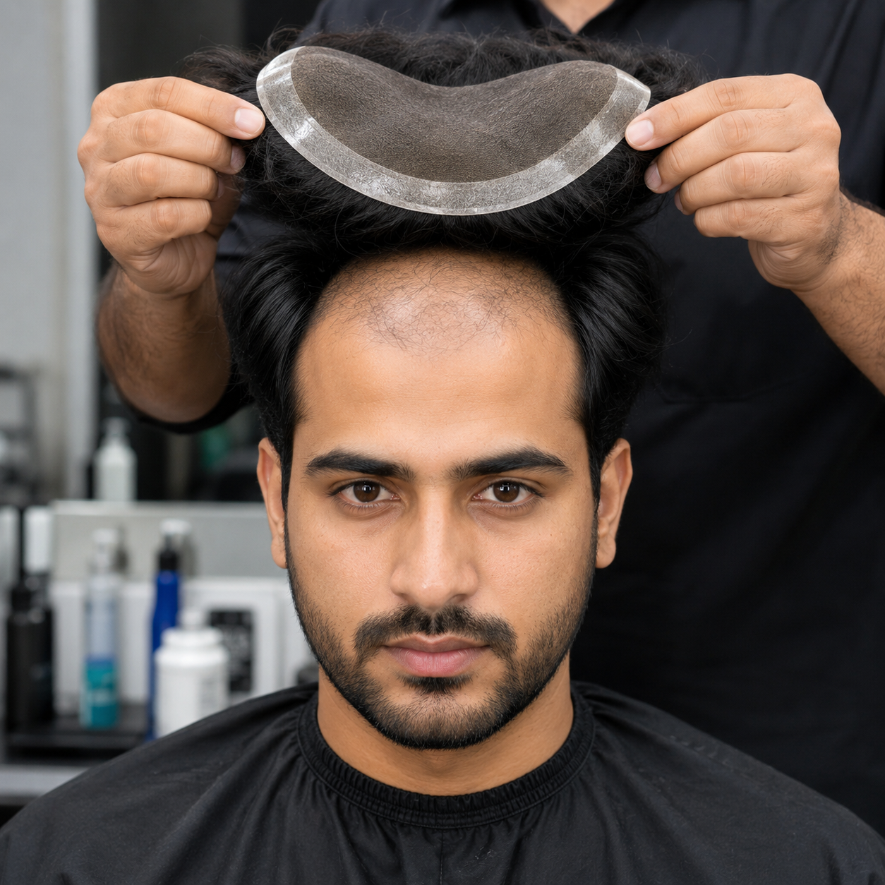 Hair Patch Fixing Process